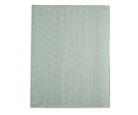 Manta Arrullo Shell Knit Sea Foam GOTS 100x150 cm