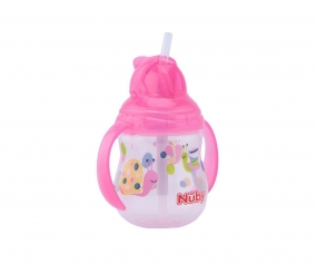 Copo Flip-it Pink Straw Antidrip 270ml