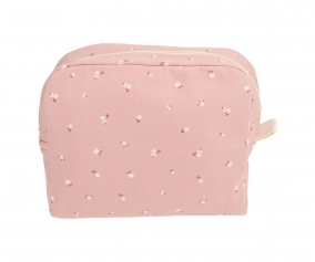 Grande trousse de toilette personnalisable Petite Fleur Rose