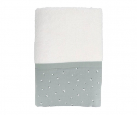 Serviette de bain personnalisable Petite Fleur Vert 