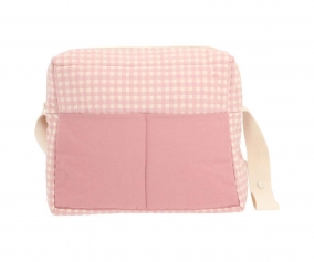 Sac de poussette pour bb Vichy Pink 