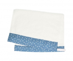 Serviette Crche Mini Star Blue Personnalisable