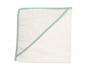 Cape de bain Mini Star verte personnalisable 
