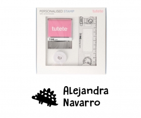 Sello Personalizado Stegosaurus + Cinta Blanca para Ropa Oscura