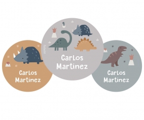 Pack de 3 pins personalizados do Dinos World 