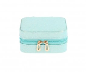 Glitter Turquoise Children's Jewelry Box