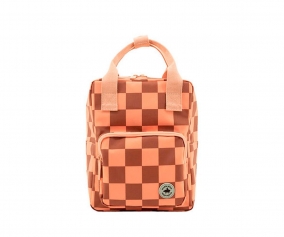 Mochila infantil Blocks Pink Brown Personalizvel