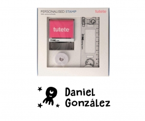 Sello Personalizado Marciano Pulp + Cinta Blanca para Ropa Oscura