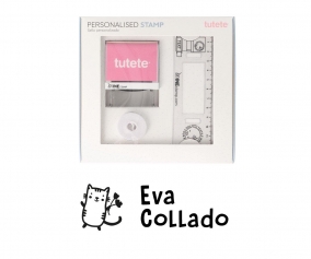 Sello Personalizado Fantastic Cat + Cinta Blanca para Ropa Oscura