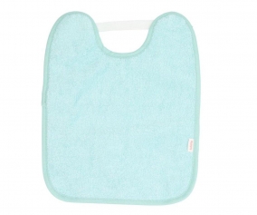 Babero Toalla Plastificado con Goma Verde Aqua