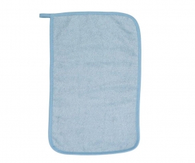 Serviette Crche Personnalisable Bleue Vintage