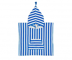 Poncho de Bao Suzon Azul Grecia