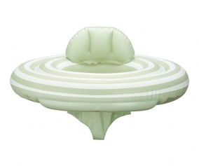 Anneau de natation pour bb Stripe Dusty Mint /Creme de la Creme