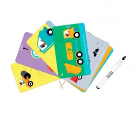 Tarjetas Let's Write and Wipe Vehicles