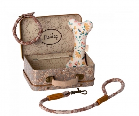 Valigetta Rosa Accessori Cane Peluche Maileg