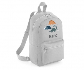 Sac  Dos Mini Fashion Gris Personnalis Dinos World