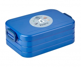 Caja Almuerzo Bento Vivid Blue Personalizada The Martians