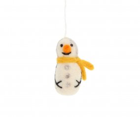 Boneco de Neve Amarelo Pequeno