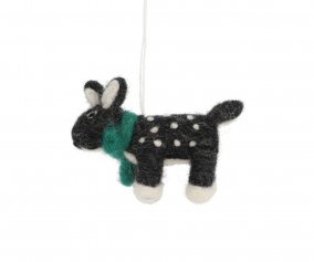 Bambi Black Christmas Ornament