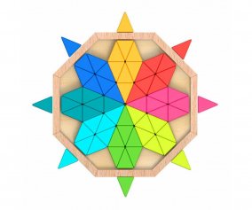 Puzzle octogonal en bois 