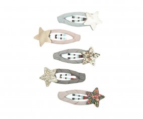 5 Mini-barrettes Christmas Stellina