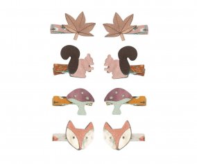 8 mini-pinces Chestnut Woodland 