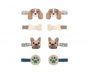 8 Mini Pinzas de Pelo Doggy
