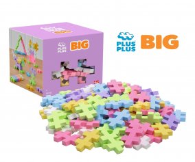 Cubo de Piezas Plus Plus Big Pastel Mix 100 piezas