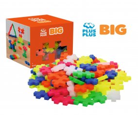 Cubo de Piezas Plus Plus  Big Neon Mix 100 piezas
