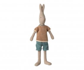 	Coniglio Maileg Rabbit T3 con Pantaloni Corti e Maglione