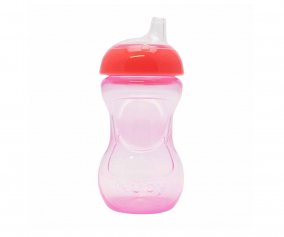 Mini copo antiderrame Rosa com fcil aderncia e tampa higinica