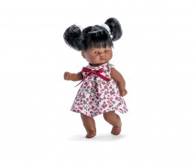 Mueca Tom con Vestido de Flores Rojas