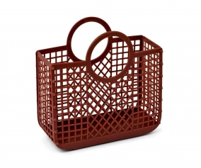 Bolsa Playa Samantha Basket Dark Rosetta.