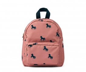 Mochila Preescolar Allan Horses/Dark Rosetta Personalizable