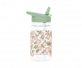 Botella Plstico con Pajita Blossoms Sage 450ml