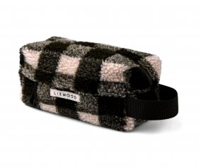 Beauty Case Trine Pile Check Army Brown/ Dark Sandy