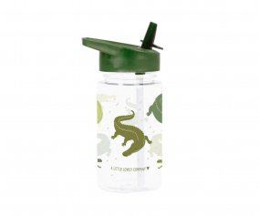Botella Plstico con Pajita Crocodiles 450ml