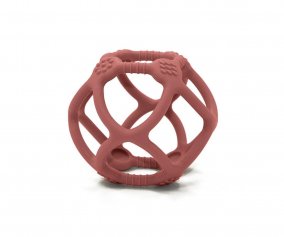 Anneau de dentition en silicone Ball Mahogany Rose 
