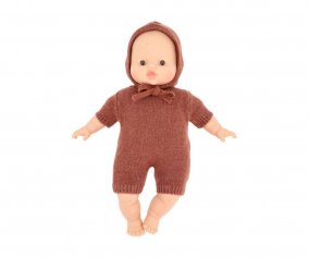 Poupe souple Garpard avec combinaison et bonnet en Tricot  Felix Heather 
