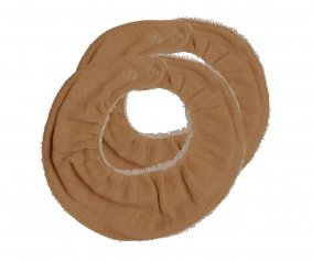2 Bandane Ruffle Bib Caramel