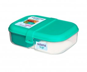 Bote  lunch Ribbon avec compartiment amovible To Go Turquoise