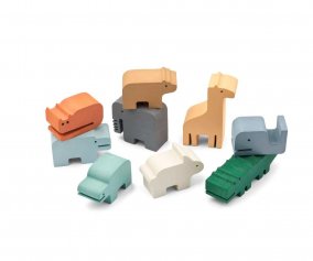 Set 9 Giochi Bagno EVA Blue Multi Mix