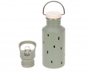 Bouteille en acier inoxydable Happy Prints Light Olive