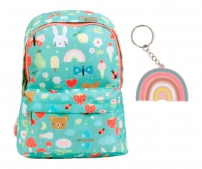 Mochila Infantil Mini Joy Personalizable + Llavero Rainbow