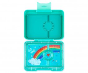 Bote  lunch Yumbox Tropical Aqua Rainbow  3 compartiments