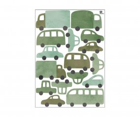 Stickers Muraux Cars Green 