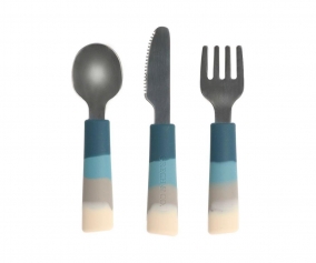 Set de 3 talheres Ombre Splash Desert Teal 