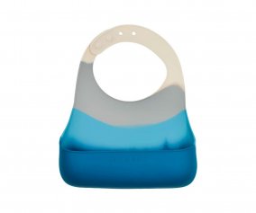 Bavoir en silicone Color Splash Collection Desert Teal Ombre