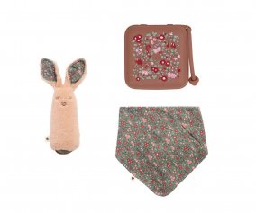 Pack Cadeau Nol et d'Avent BIBS Liberty Camomille Lawn Woodchuck 