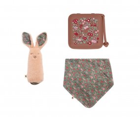 Pack Cadeau Nol et d'Avent BIBS Liberty Camomille Lawn Woodchuck